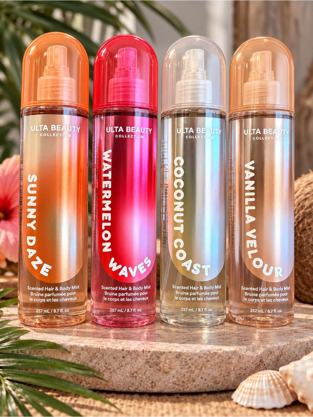 Nwt ulta beauty body hair care sunny daze watermelon wave coconut coast vanilla
